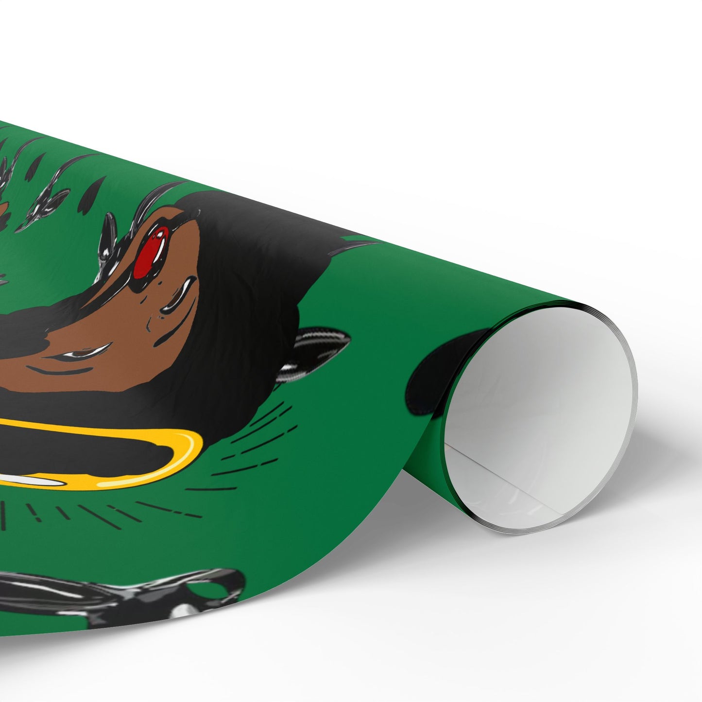 Green Logo Wrapping Paper Roll