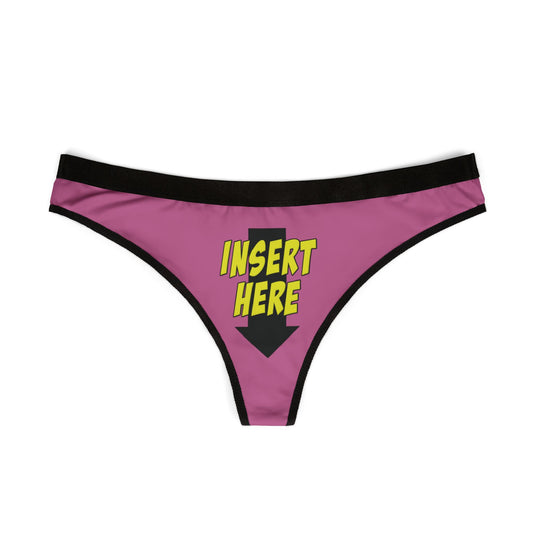 Insert Here Thongs (Mauve)