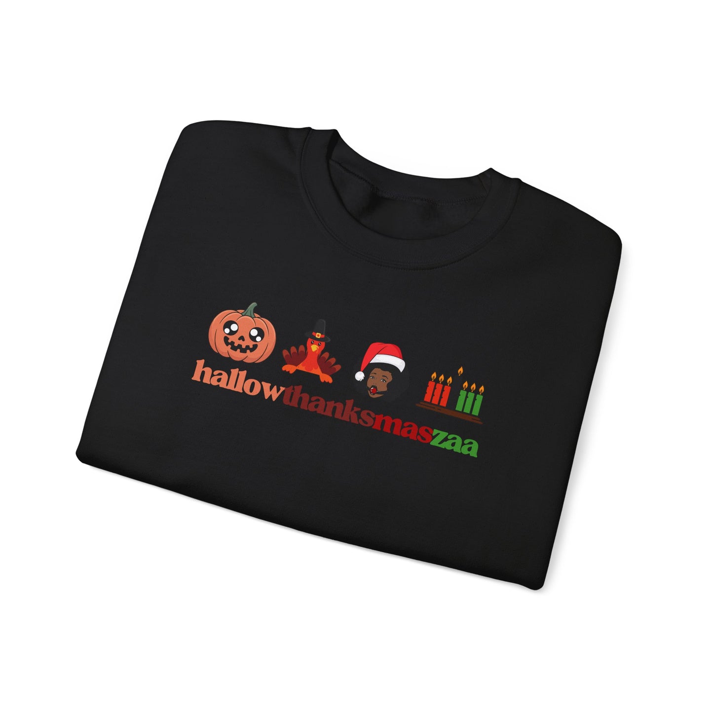HallowThanksMasZaa Sweatshirt — Holiday Mashup Crewneck