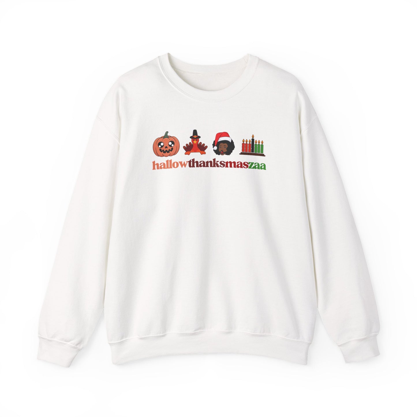 HallowThanksMasZaa Sweatshirt — Holiday Mashup Crewneck