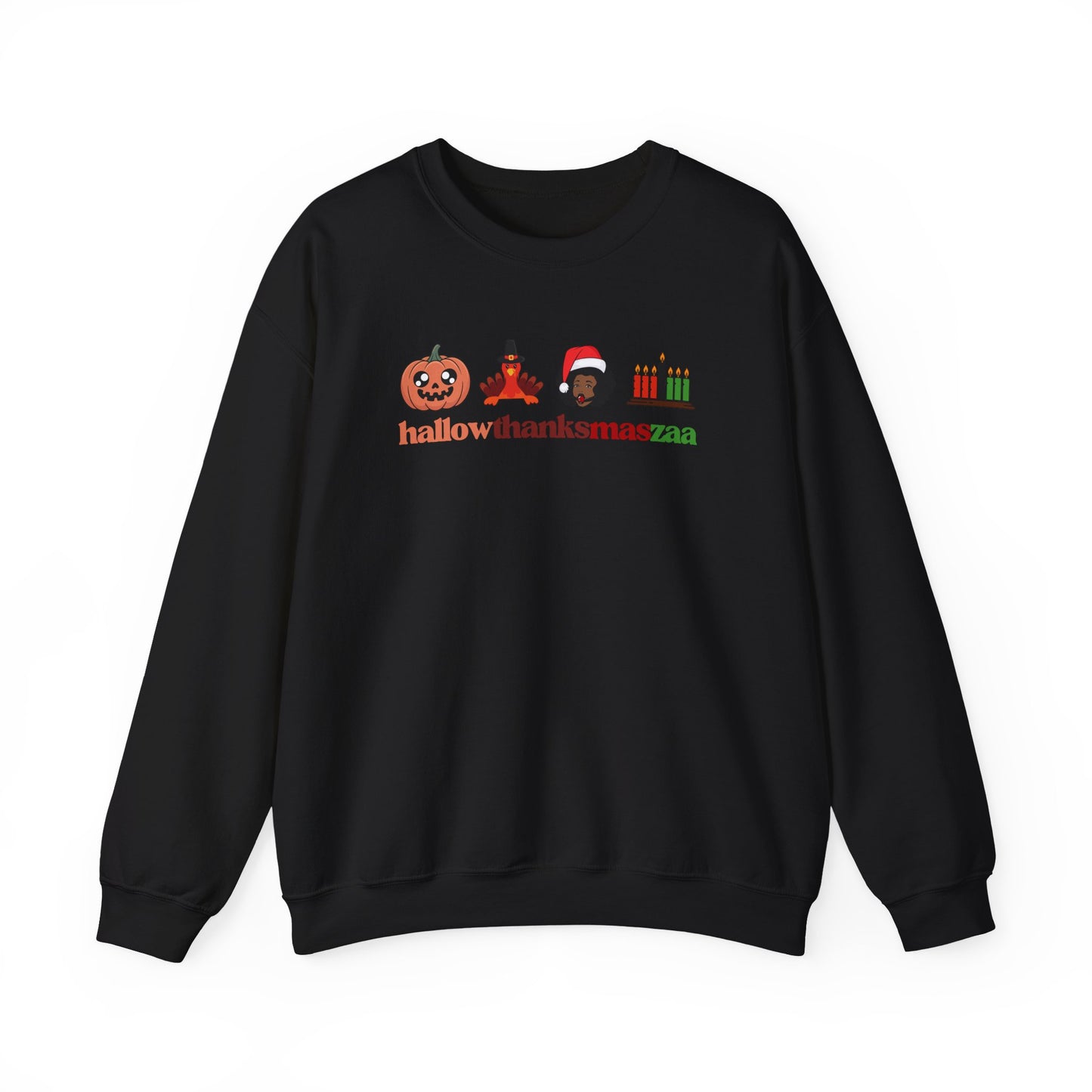 HallowThanksMasZaa Sweatshirt — Holiday Mashup Crewneck