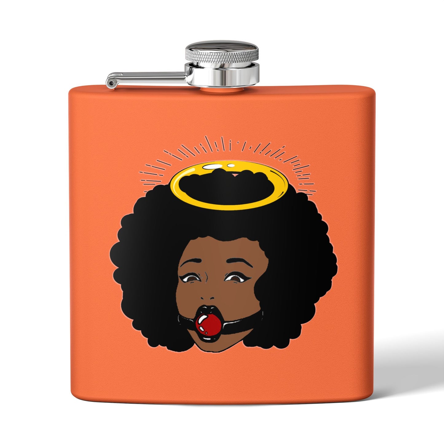 Logo Stainless Steel Flask, 6oz