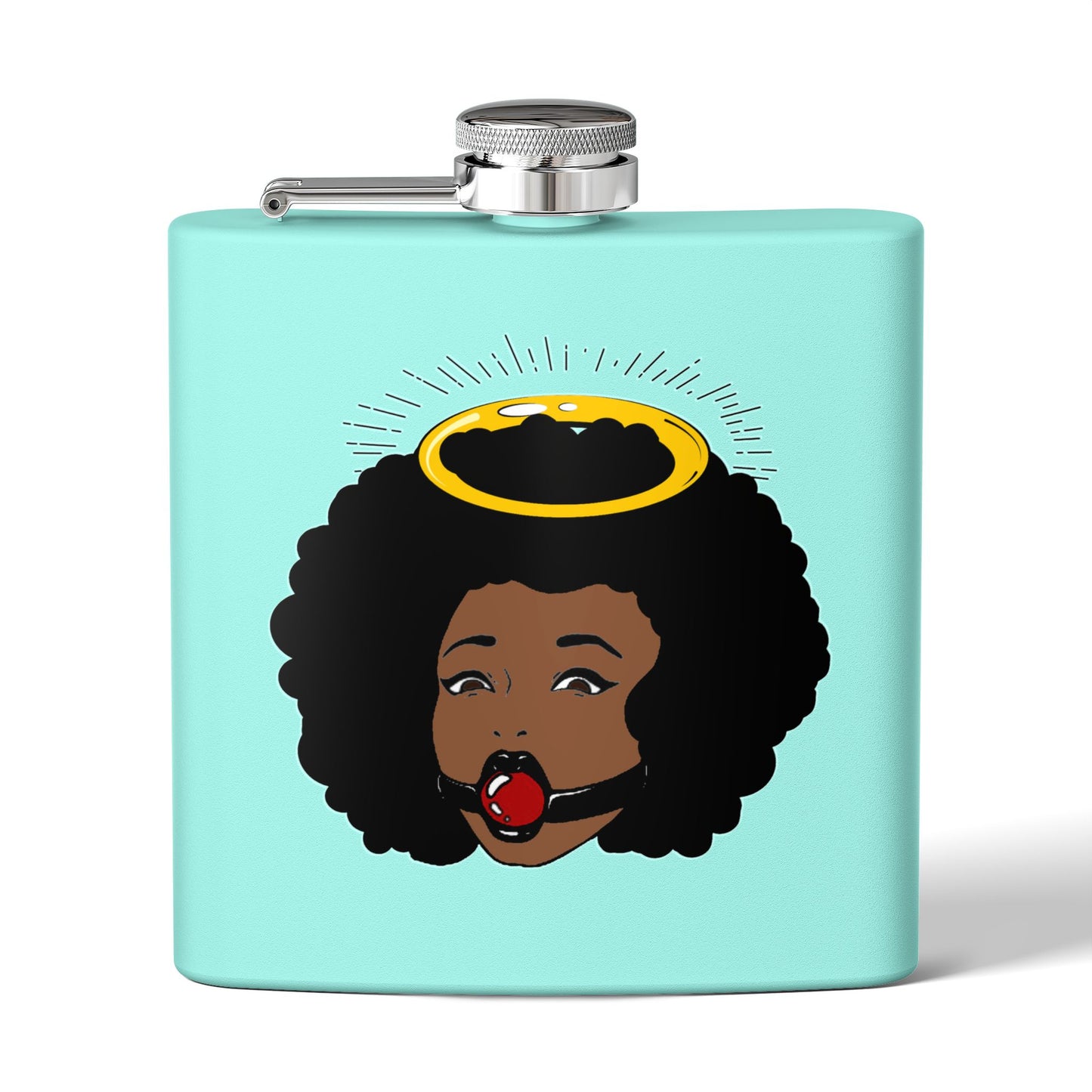 Logo Stainless Steel Flask, 6oz