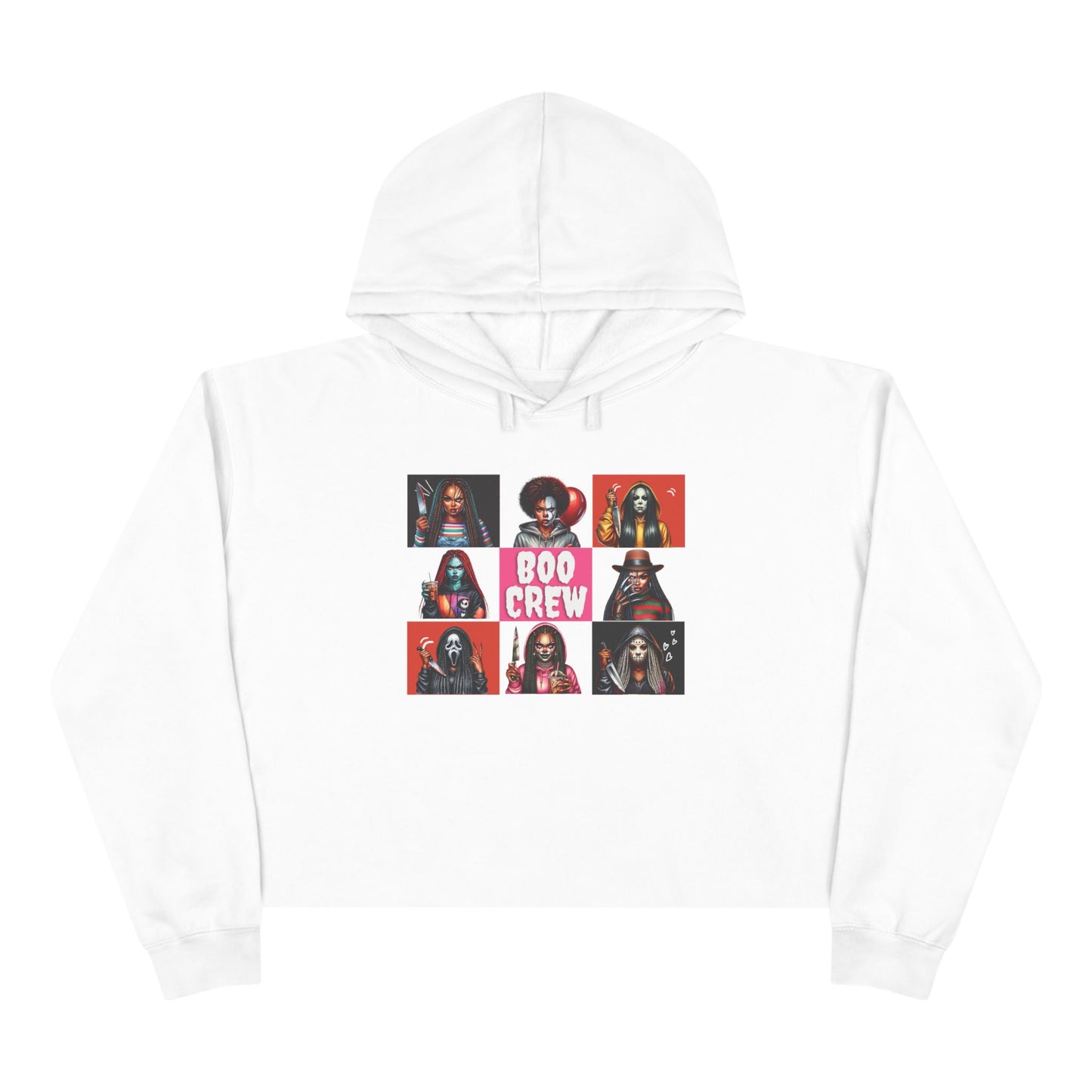 Boo Crew Spooky Hoodie Crop Hoodie
