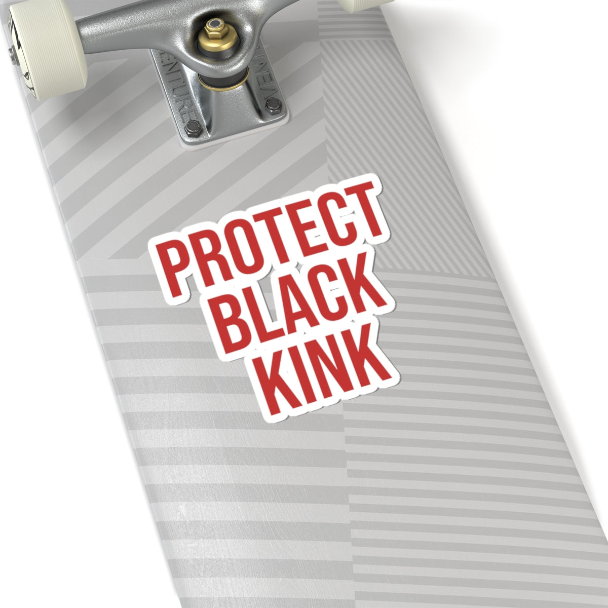 Protect Black Kink Sticker — Red Bold Activist Vinyl Kiss-Cut