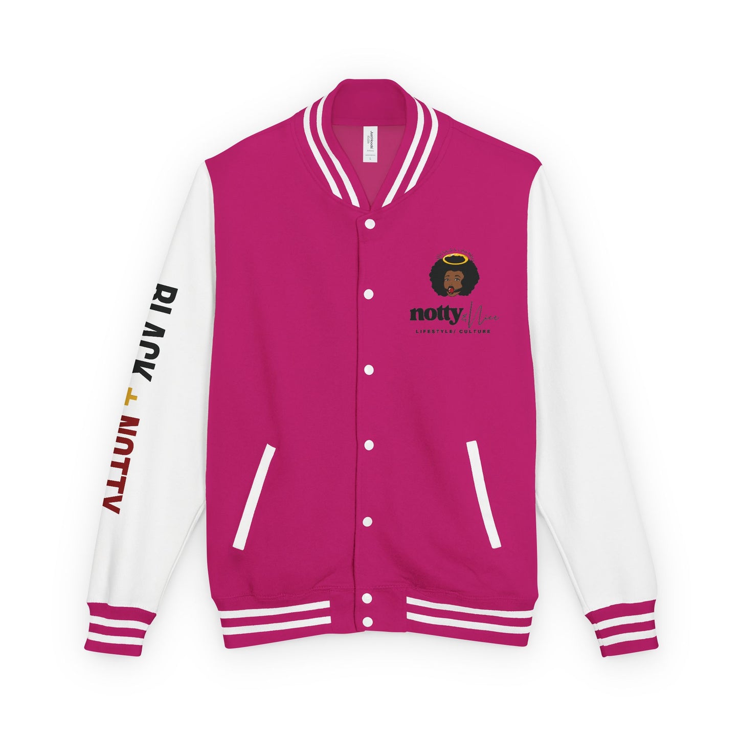 BLACK + NOTTY Unisex Heavyweight Letterman Jacket
