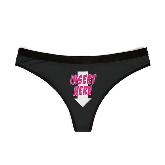 Insert Here Thongs (Black)