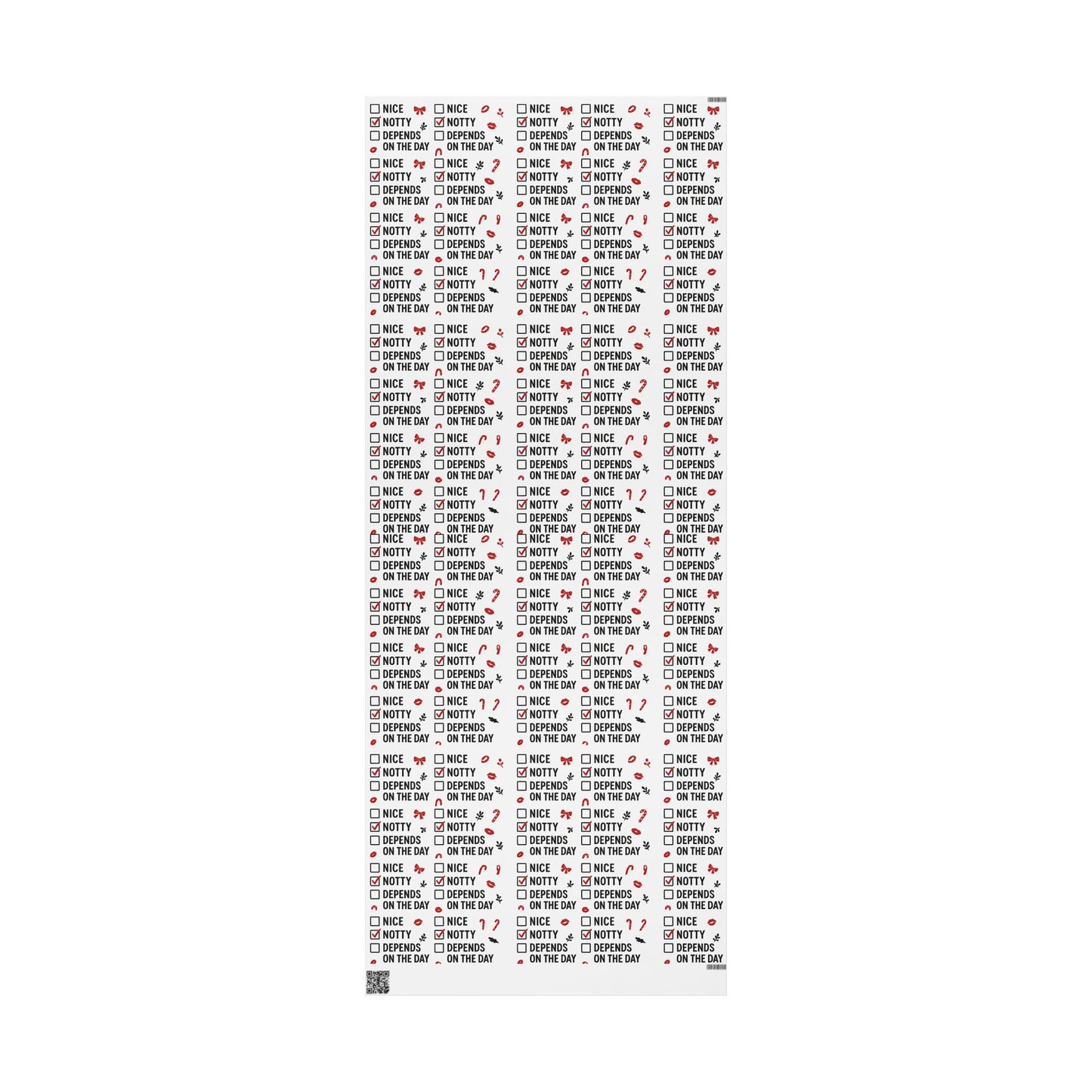 Notty or Nice Wrapping Paper Roll