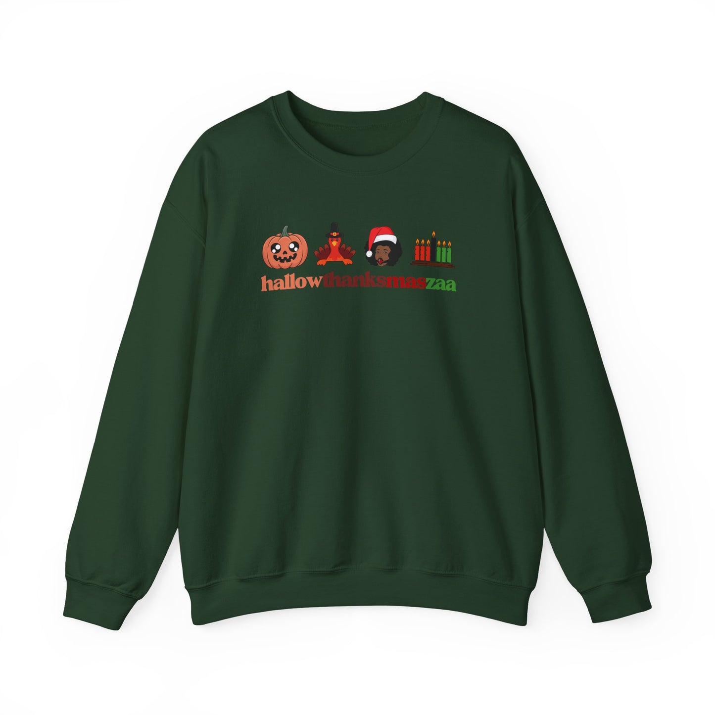 HallowThanksMasZaa Sweatshirt — Holiday Mashup Crewneck