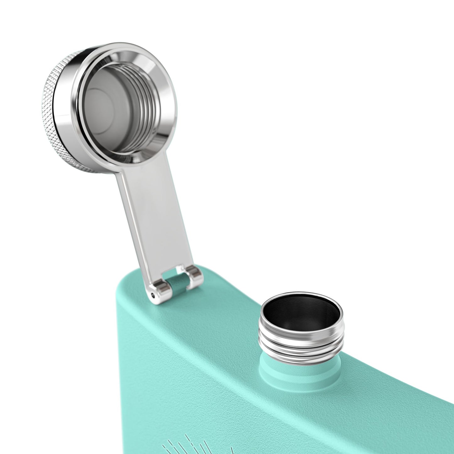 Logo Stainless Steel Flask, 6oz