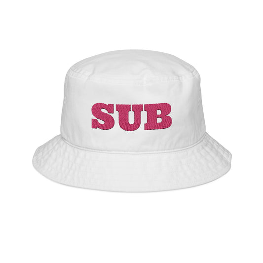 SUB Trendy Embroidered Bucket Hat
