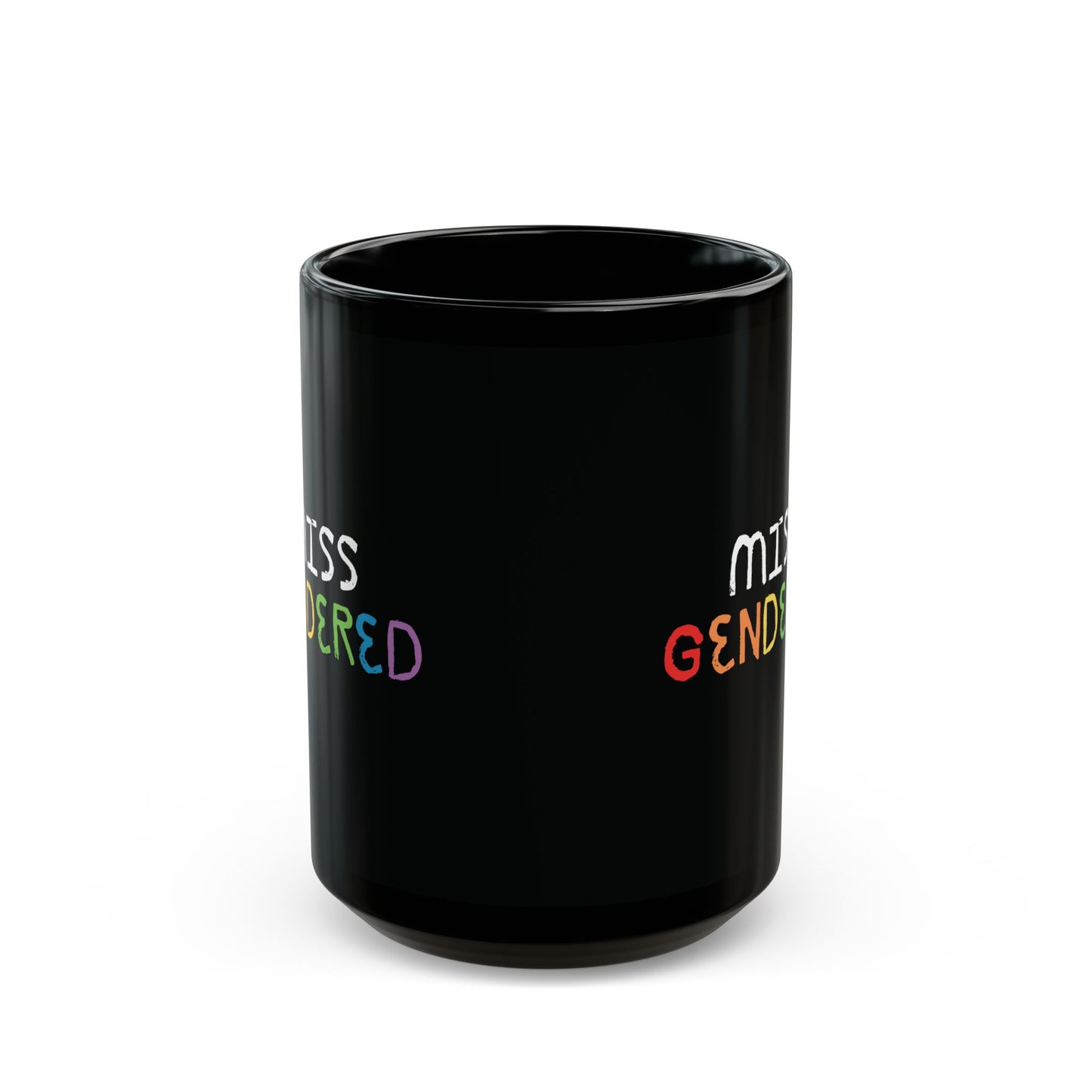 Miss Gendered Black Mug